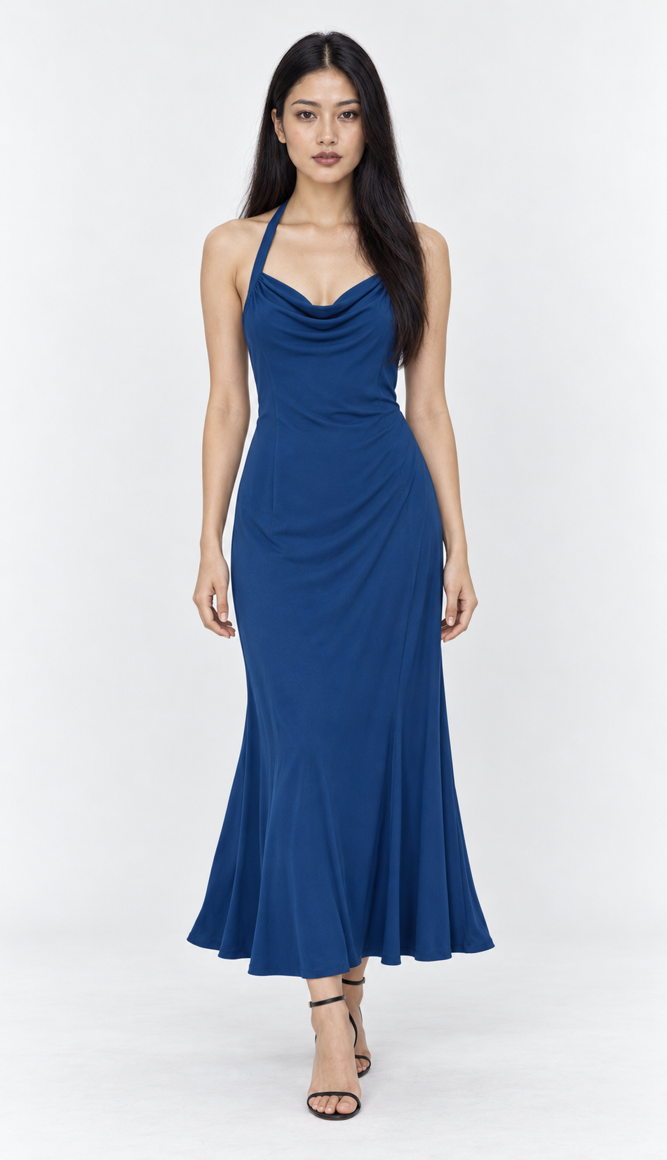 Blue Halter Dress