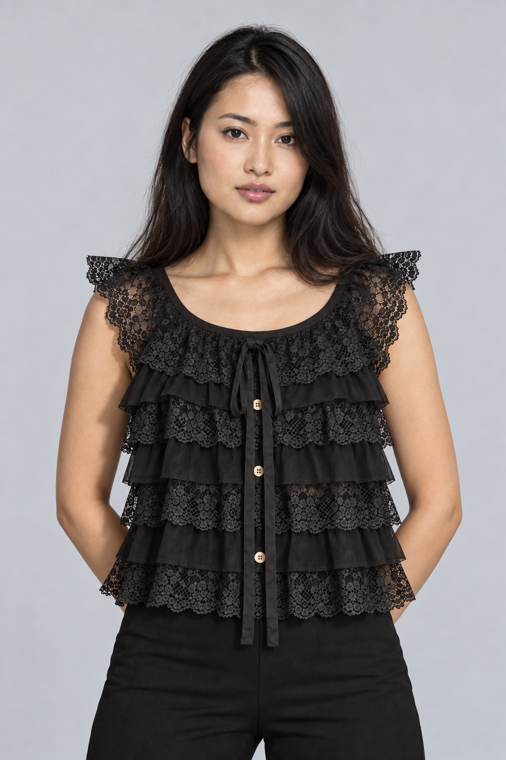 Laced Layered Top